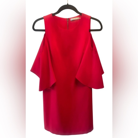 Alice + Olivia Coley Cold Shoulder Sheath Mini Dress - Picture 5 of 7